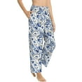 thumbnail image 2 of Balery Blue Paisley print Women's Pajama Pants,Ultra Lightweight Pjs,Lounge Pant-X-Large, 2 of 9