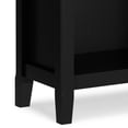 thumbnail image 5 of Simpli Home Amherst 24 inch Wide Solid Wood Transitional 5 Shelf Bookcase in Black, 5 of 12