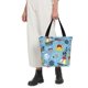 thumbnail image 5 of Fotbe Pirate Marine Animals Bolsa de Playa con Estampado, Bolsa de Hombro, Bolsa de Mano Espaciosa, Bolsa de Viaje Ligera, Bolsa de Compras Versátil, 5 of 6