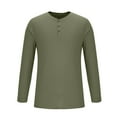 thumbnail image 4 of hotojiny Golf Shirts for Men Long Sleeve Casual Classic Henley T-Shirts Soft Slim Fit Button Fashion Tee 2025 Fall, 4 of 5