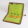 thumbnail image 1 of Tablero de entrenador de fútbol, juego de tablero de estrategia de entrenamiento de fútbol magnético plegable, 1 of 4