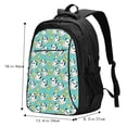 thumbnail image 4 of Yiaed Panda Bathing Print Laptop Backpack,Business Travel Durable Laptops Backpack with USB Charging Port,Water Resistant College Computer Bag, 4 of 5