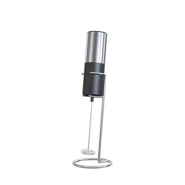 Espumador de leche para café, Espumador de leche eléctrico de mano, máquina de espuma, batidor de bebidas con batería, mini espumador de acero inoxidable