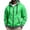 20-Fluorescent Green, variant on Fleece Hoodie for Men Featuring Full Zip Front Drawstring Hood Hooded Sweatshirt Jacket with Kangaroo Pockets for Weekend Wear Yellow M