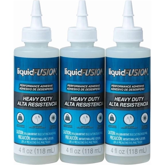 Aleene's Liquid Fusion Heavy-Duty Glue 3-Pack Bundle, Maximum Strength, NonToxic & Dries Clear, Ideal for Rhinestone Crafts, Diamond Art, Tumbler Making, 3-Pack