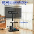 thumbnail image 5 of Mobile TV Stand with Power Outlet, Mobile TV Cart for 32-70 inch TV up to 88 lbs, 5 of 7