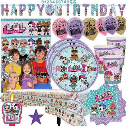 LOL Surprise Super Birthday Party Pack for 16