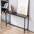 thumbnail image 4 of Ktaxon Modern Multifunction Console Table Sofa Table TV Stand with Sturdy Metal Frame in Entryway,Living Room,Hallway,Black Finish, 4 of 10