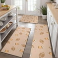 thumbnail image 2 of Light Brown Footballs and Cups Pattern Kitchen Rugs Sets Of 3,Kitchen Runner Rugs Non Skid Washable,Decorative Kitchen Floor Mats for Kitchen,Sink,Laundry,17"x30"+ 17"x47" + 17"x59", 2 of 6
