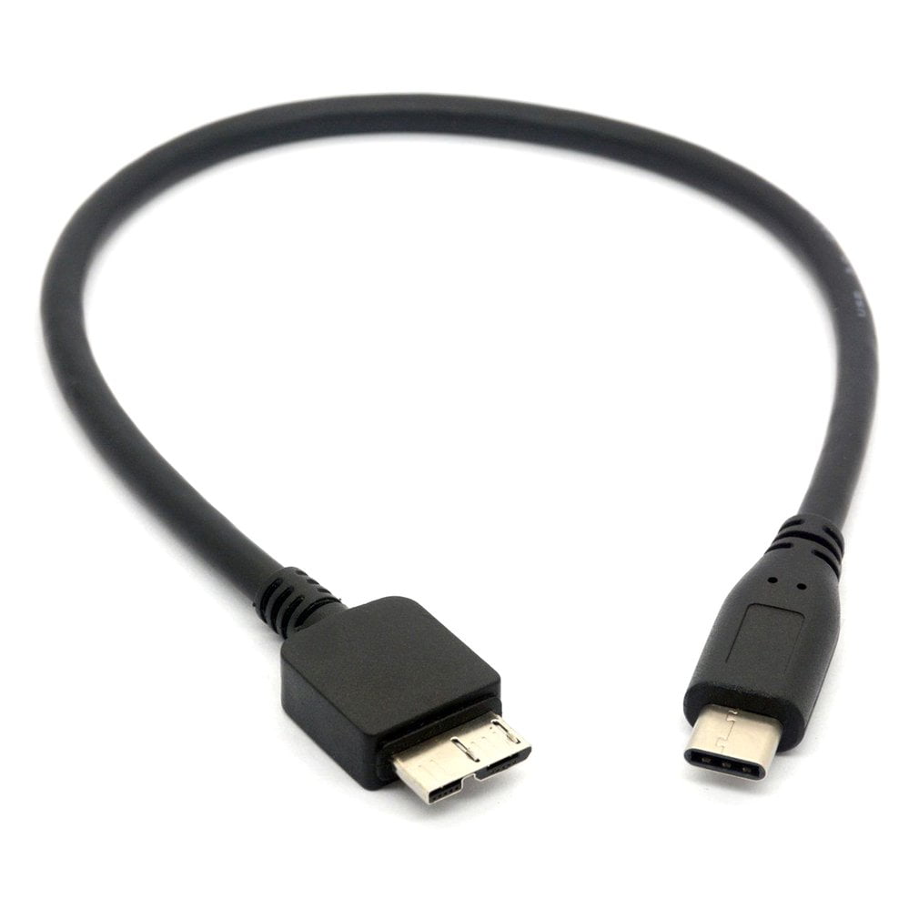 ICOCO USB C to Micro USB Cable Type C Micro B for WD my PassPort HDD Hard Disk Male to Male Data Transfer Charging Cable Walmart.com