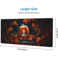 thumbnail image 4 of Thanksgiving Mouse Pad, XL Gaming Keyboard Mat, Fall Decoration Desk Mat with Pumpk and Maple Leaves, Non-Slip Rubber Base, Big Extended Desk Protector for Home Office, 31.5"x11.8" (Fall), 4 of 6