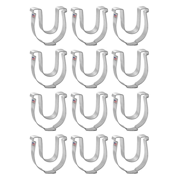 Mini Horseshoe Dozen Cookie Cutters 1.75 inches/each W1022-W12 - The Cookie Cutter Shop - Tin Plate Steel