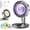 Gray, variant on 2026 New 3-in-1 USB Desk Fan with Colorful LED Light, Portable Rechargeable Collapsible Fan, Small Desk Fans with 5-Speed & Multi-angle Adjustment for Home Office Desktop (White)