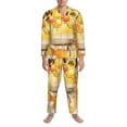 thumbnail image 3 of Balery Honey Bee Pijama para Hombre de Dos Piezas con Manga Larga, Conjunto de Dormir y Descanso Suave con Bolsillos-Large, 3 of 7