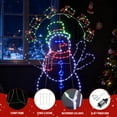 thumbnail image 2 of CZBZ 5FT Fun Juggling Snowman Christmas Yard Decorations, Pre-lit 2D Animated Snowman with 358 LED Multi-Color Lights and Stakes for Xmas Outdoor Holiday Indoor Decor, 2 of 11