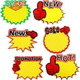 thumbnail image 1 of Perfect Size for Information, Convenient Ready to Use Elevate Your Retail Game & Ensure Visibility, 60 Pieces Yellow Paper Signs 15*21cm, 1 of 6