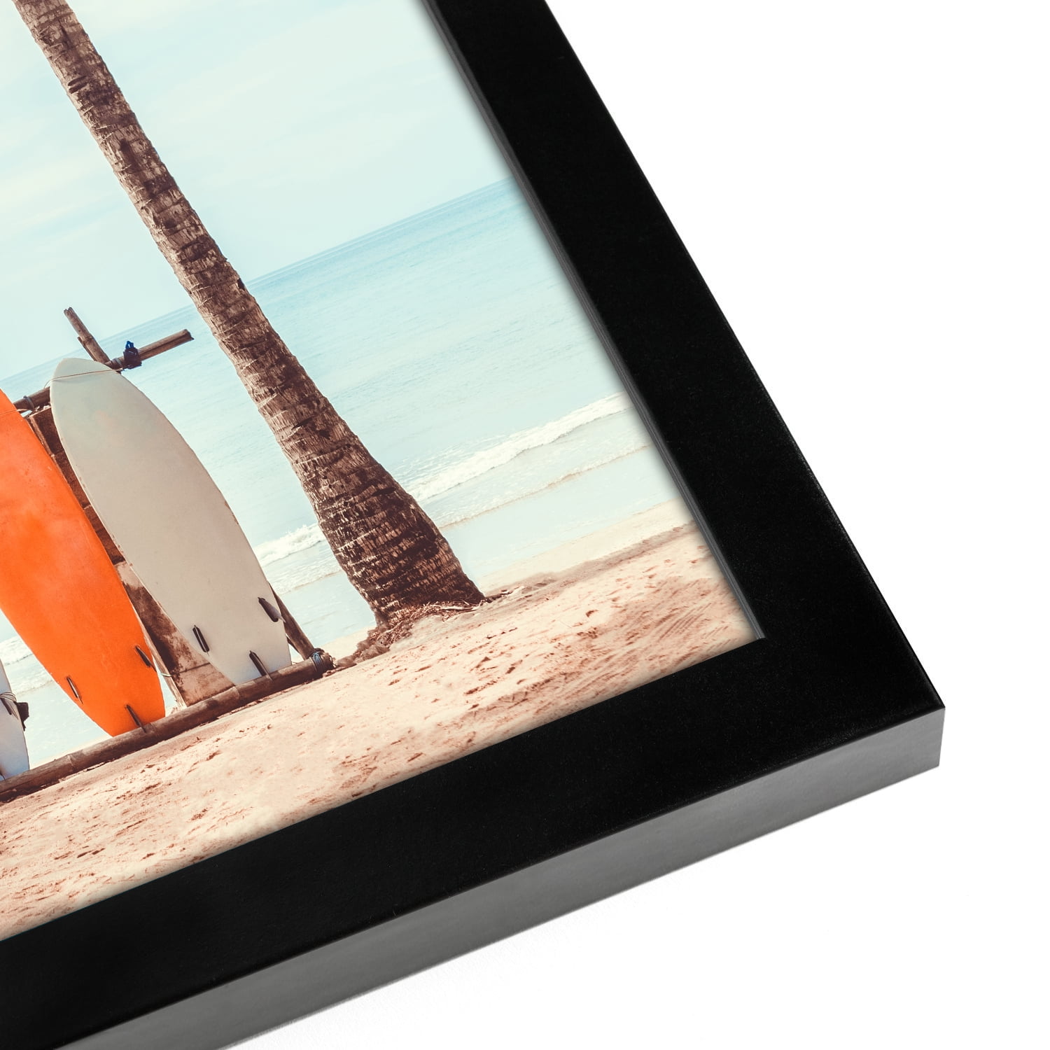 Americanflat 14x20 Picture Frame in Black - Composite Wood with Polished Plexiglass - Horizontal and Vertical Formats for Wall
