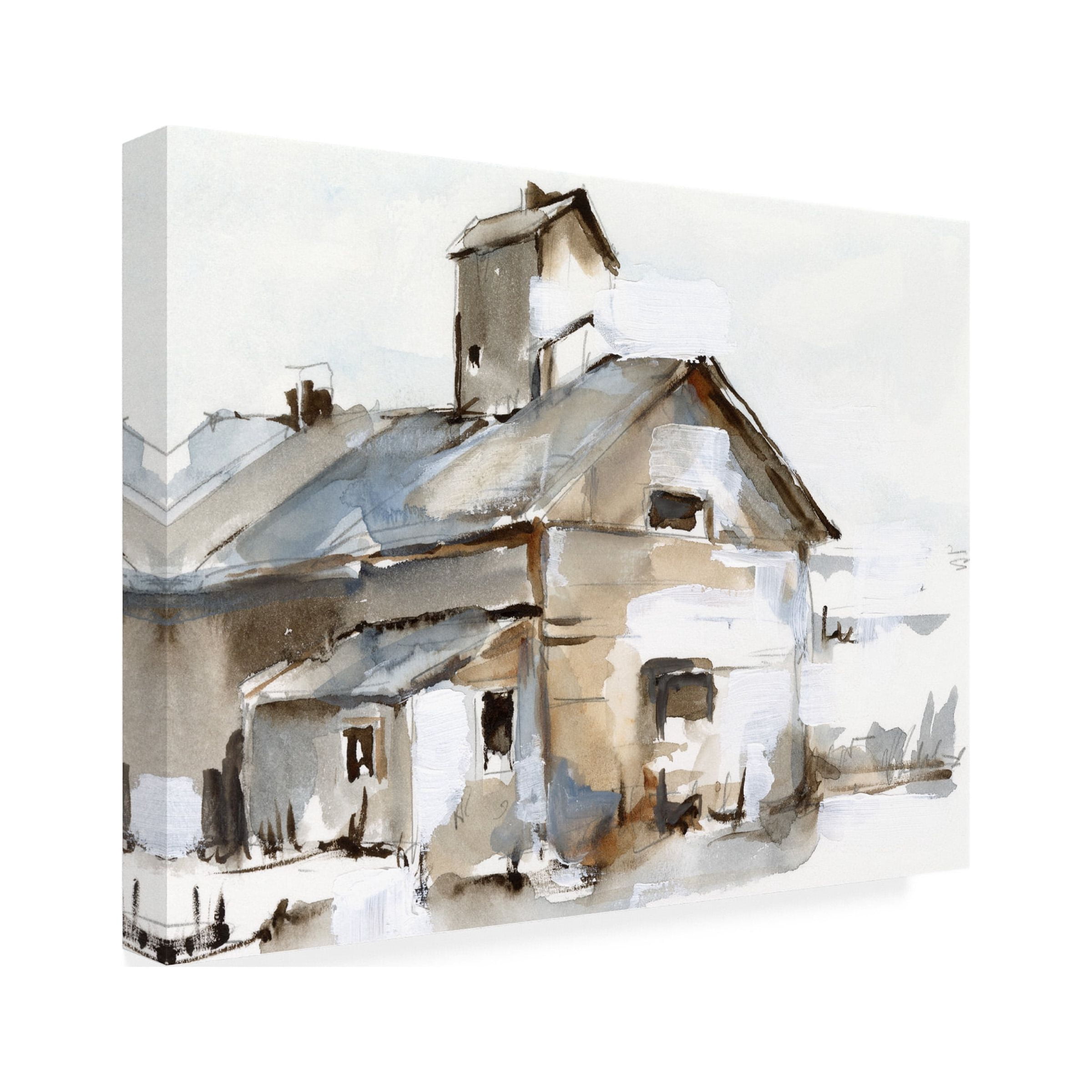 Ethan Harper 'Dilapidated Barn II' Canvas Art
