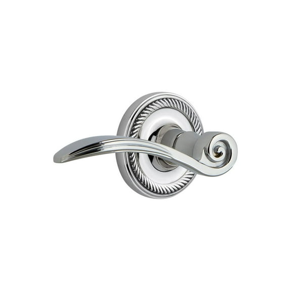 Nostalgic Warehouse Ropswn_Sd_Nk_Rh Swan Non-Turning One-Sided Door Lever - Chrome