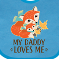 thumbnail image 4 of Inktastic Daddy Loves Me Woodland Fox Boys or Girls Baby Bib, 4 of 4