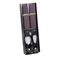 thumbnail image 2 of Hold'em 1 ¼ Fancy Stripes Solid Suspenders for Men Y-Back - Summit Stripe Burgundy, 2 of 4
