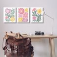 thumbnail image 2 of Stupell Industries Minimal Spring Hue Flowers Floral Painting Wrapped Canvas Canvas Art Print Wall Art, 16 x 20, Set of 3, 2 of 7