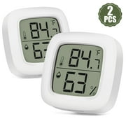 2pcs Hygrometer Thermometer, TSV Indoor Thermohygrometer, Humidity Gauge Meter Digital Hygrometer Room Thermometer for Home, Mini Digital Thermometer Humidity Sensor for LCD Display F or C