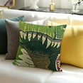 thumbnail image 3 of Throw Pillow Covers Green and Red Yellow Best Little Loud Dinosaur Roar Cute Cartoon Dino Kids Decor Pillow Cases Home Decorative Square Pillowcases, 3 of 5