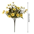 thumbnail image 2 of 11." Artificial Daisy Flowers 1PC UV Resistant Outdoor Flowers with Stems Wildflower Arrangements for Vase Home Garden Wedding Office Shop Decor Realistic Silk Floral Decorations, 2 of 3