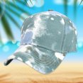 thumbnail image 2 of LEKODE Men Women Tie Dye Baseball Cap Vintage Adjustable Dad Hat Green One Size, 2 of 3