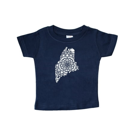 

Inktastic Maine Silhouette Mandala Gift Baby Boy or Baby Girl T-Shirt