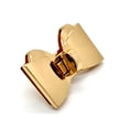 thumbnail image 2 of WEAVILUX Purse Twisting Turn Locks Leathercraft Accessories Golden 2Pcs 2.4x1.5x0.4In, 2 of 8
