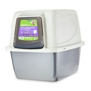 Vibrant Life Extra-Large Hooded Enclosed Cat Litter Box, White