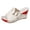 B-Red, variant on Slip on Wedge Sandals for Women Chunky Platform High Top Slides Open Toe Arch Support Trendy Dress Shoes for Ladies Outdoor Green-7.5
