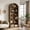 Dark Brown, variant on Fnova 78" Bookshelf, Farmhouse Tall 8-Tier Arched Bookcase, Wood Display Shelf Book Shelf Organizer for Living Room, Bedroom, Entryway