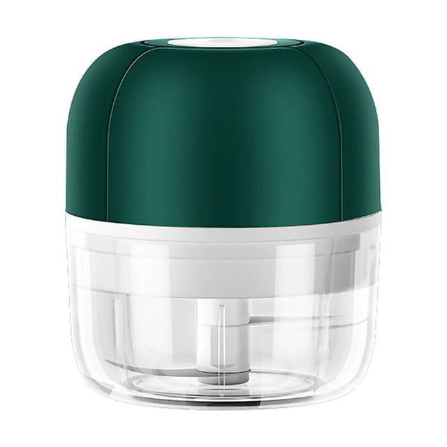 Kearding Picadora de ajo, picadora de alimentos eléctrica recargable por USB de 45W Cocina y Comedor Verde 100 ml