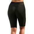 thumbnail image 2 of Attraco Women's Long Board Shorts High Waist Swim Bottom Solid Jammer Swim Shorts, 2 of 4
