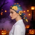 thumbnail image 5 of Womens Halloween Print Ponytail Scrub Hats Breathable Nurse Surgical Caps, 5 of 6