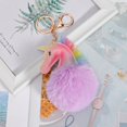 thumbnail image 4 of LAICAIW Fluffy Keychain, Pom Pom Keyring fur keychain Soft Plush Keychain Furry Keyring Faux Fur Keychain for Bag Car Room, 4 of 7