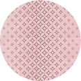 thumbnail image 1 of Ahgly Company Machine Washable Indoor Round Transitional Pink Bubble Gum Pink Area Rugs, 3' Round, 1 of 7