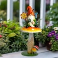 thumbnail image 5 of HONGLAND Solar Garden Gnome with Lights, Waterproof Mushroom Decor for Yard Patio Lawn, Gift, 5 of 13