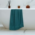 thumbnail image 5 of MALLONI HOME 4 Pack Bath Towel Set 27x54, 100% Ring Spun Cotton, Ultra Soft Highly Absorbent Machine Washable Hotel Spa Quality Bath Towels for Bathroom, 4 Bath Towels Teal, 5 of 7
