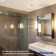 Panasonic WhisperWarm Ceiling Mount Bathroom Exhaust Fan with LED Light & Heater, 50-80-110 CFM, FV-0511VHL1