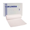 thumbnail image 2 of Boardwalk H7658MWKR01 55 Gallon 0.63 mil 38 in. x 58 in. Repro Low-Density Can Liners - White (10 Rolls/Carton,10 Bags/Roll), 2 of 6