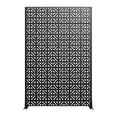thumbnail image 6 of MAYEERTY 72 × 47in Outdoor Privacy Screen with Stand Metal Balcony Decorative Screen, Black, 6 of 7