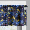 thumbnail image 7 of Ambesonne Wine Valance & Curtain 3 Pcs Set, Starry Night and Grapes Print, 55"x45", Royal Blue Ruby Mustard, 7 of 7