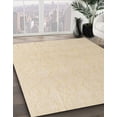 thumbnail image 3 of Ahgly Company Machine Washable Indoor Square Abstract Brown Sugar Brown Area Rugs, 8' Square, 3 of 7