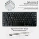 thumbnail image 3 of sweethay Teclado portátil de 78 teclas, teclado silencioso compatible con Bluetooth, tabletas, teclado inalámbrico, teléfonos móviles, Juegos de teclado y mouse para computadora, 3 of 6