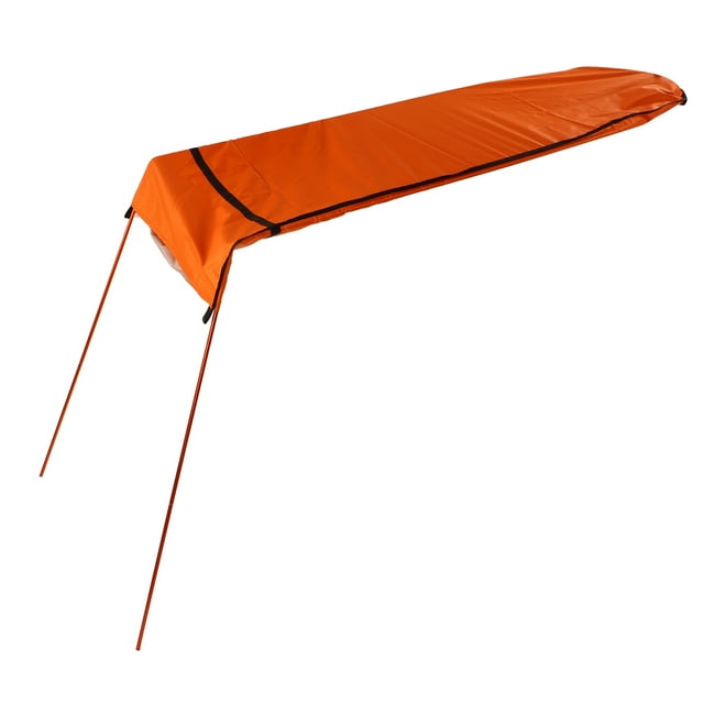 Toldo para sombrilla de Kayak, tela Oxford impermeable, plegable, fácil de instalar, toldo portátil para sombrilla de Kayak para barco, canoa, naranja