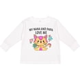 thumbnail image 3 of Inktastic My Nana and Papa Love Me with Cute Kitten and Flowers Boys or Girls Long Sleeve Toddler T-Shirt, 3 of 5